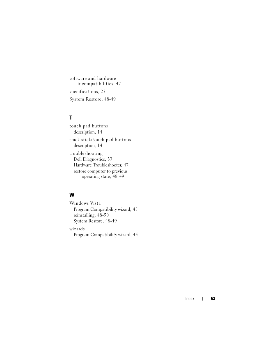 Dell Studio 1536 (Mid 2008) User Manual | Page 63 / 64