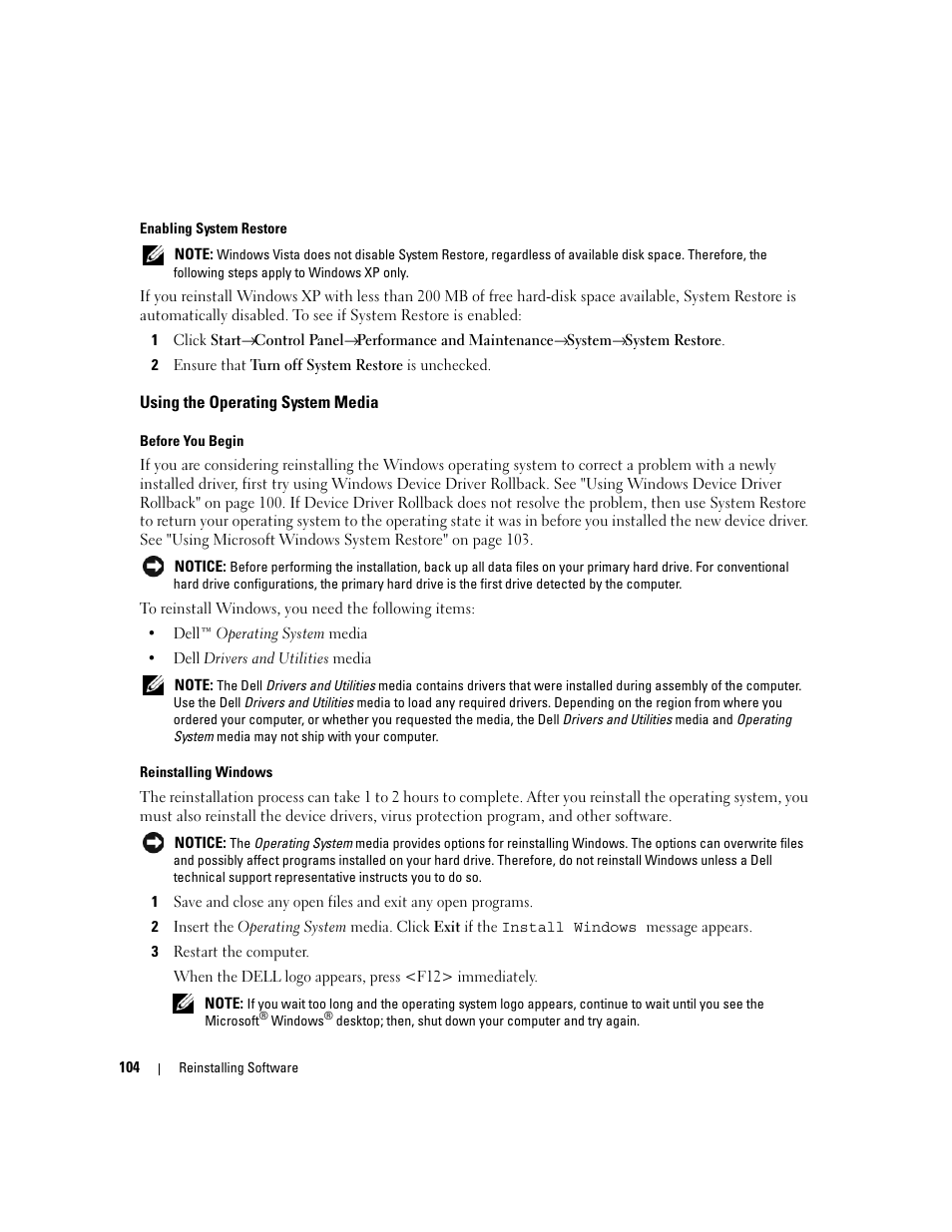 Dell Precision M4300 (Mid 2007) User Manual | Page 106 / 160