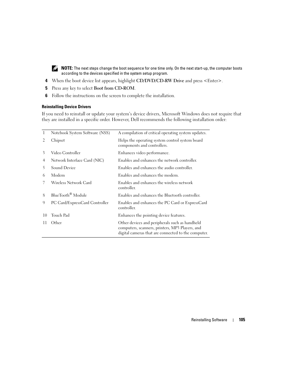 Dell Precision M4300 (Mid 2007) User Manual | Page 107 / 160