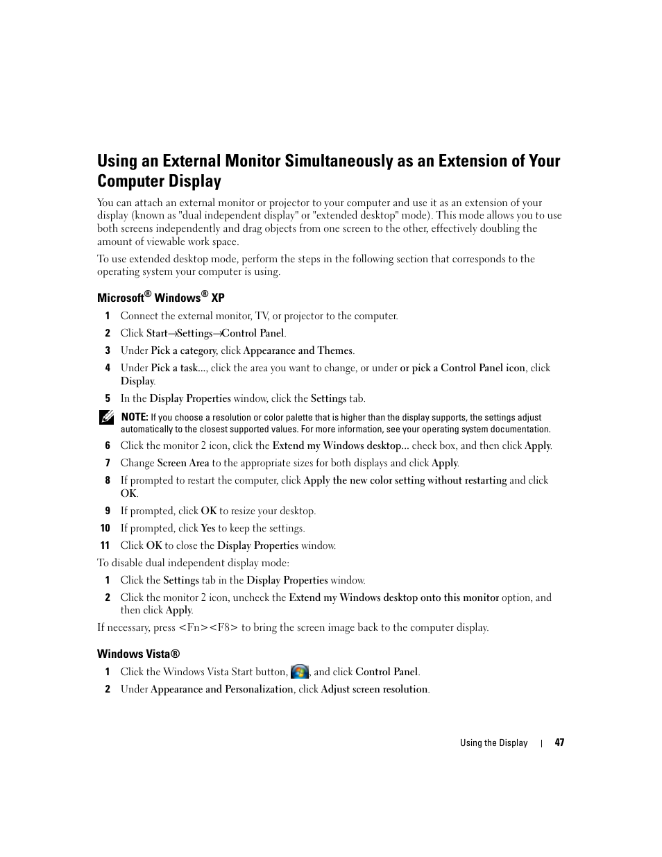 Dell Precision M4300 (Mid 2007) User Manual | Page 49 / 160