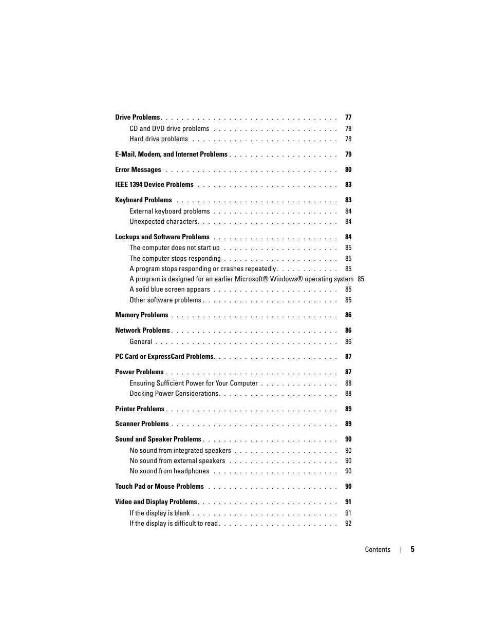 Dell Precision M4300 (Mid 2007) User Manual | Page 7 / 160
