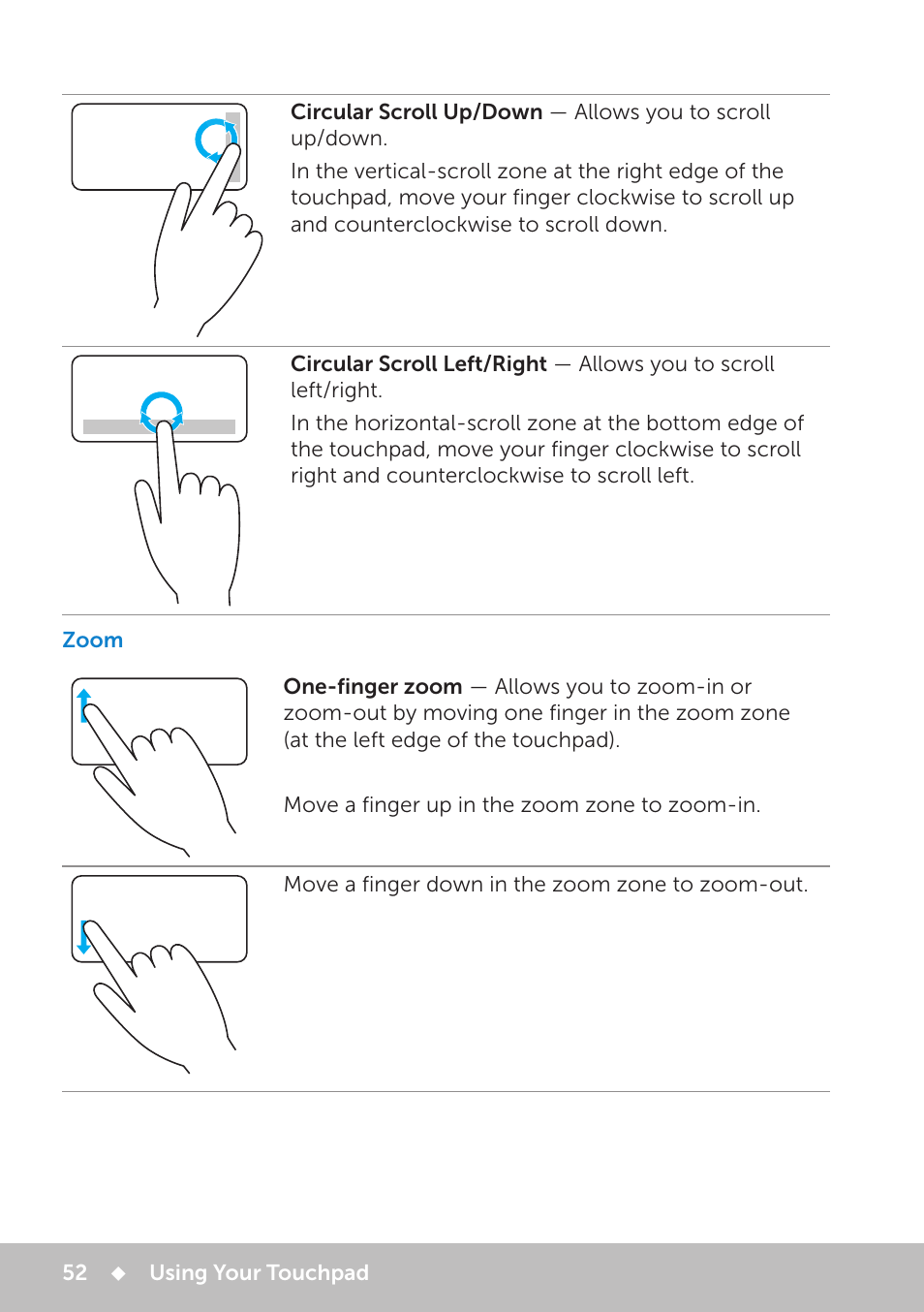 Zoom, Zoom 52 | Dell Inspiron 20 (3048, Early 2014) User Manual | Page 52 / 102