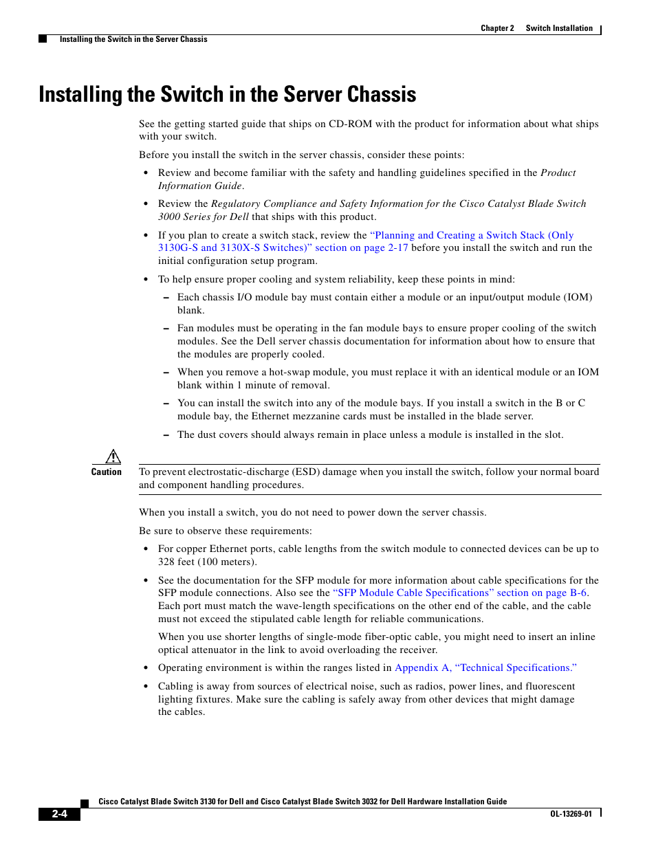 Installing the switch in the server chassis | Dell POWEREDGE M1000E User Manual | Page 24 / 72