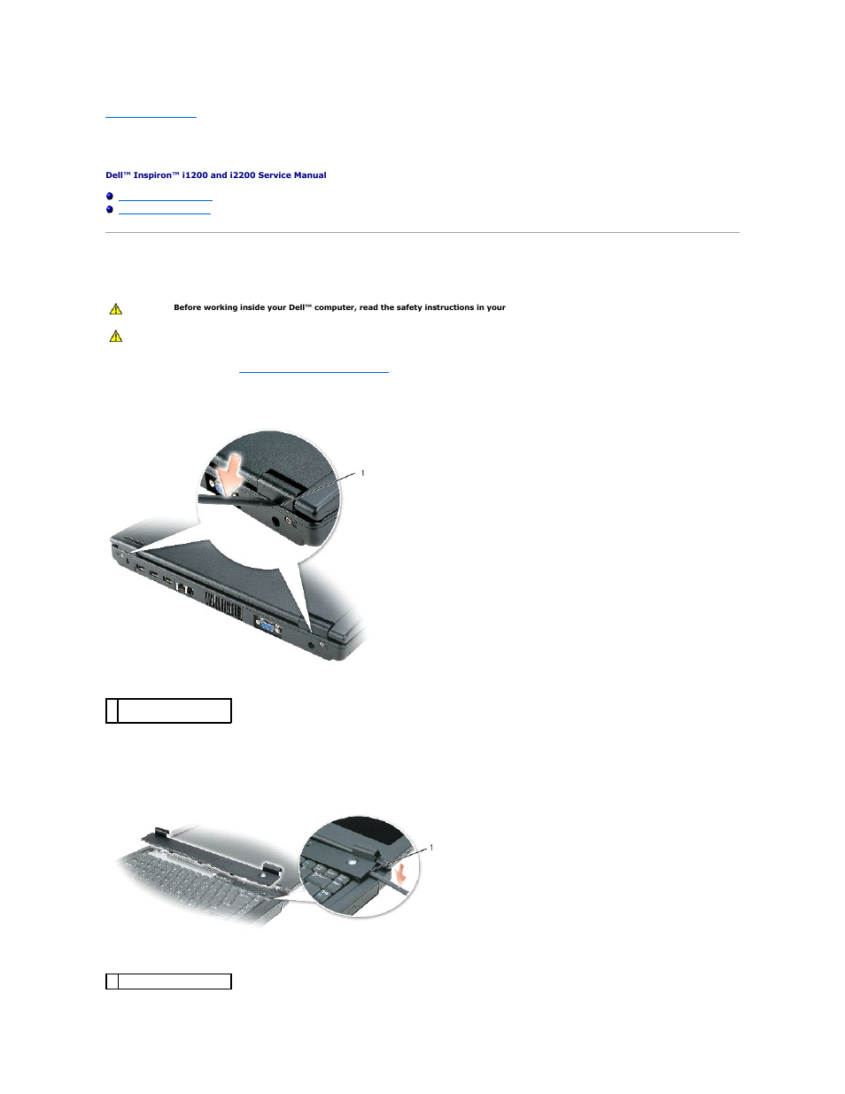 Keyboard, Removing the keyboard | Dell Inspiron 1200 User Manual | Page 19 / 45