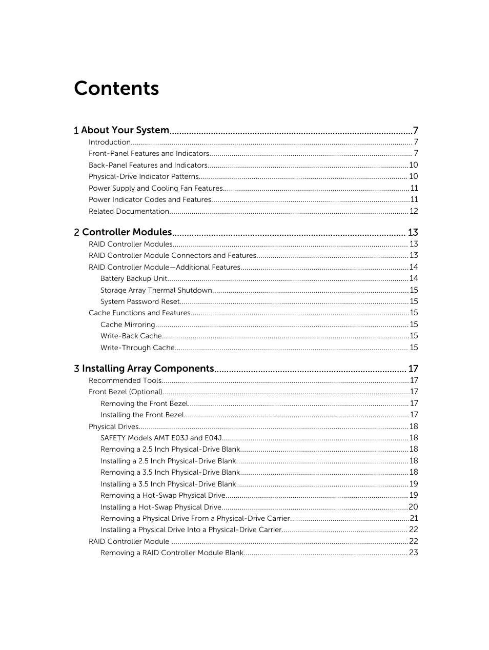 Dell PowerVault MD3420 User Manual | Page 3 / 47