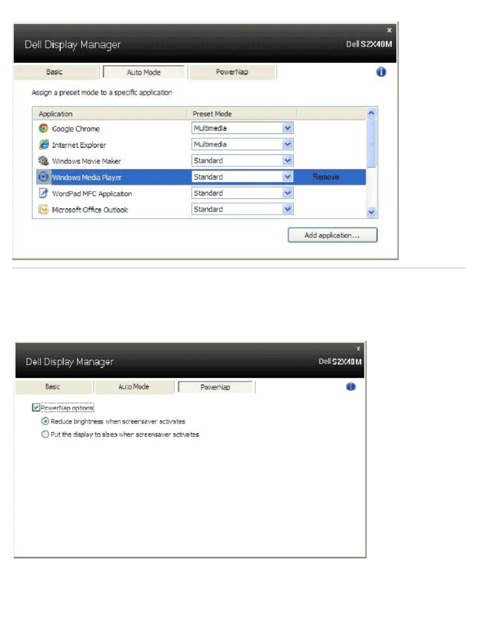 Applying energy conservation features | Dell S2240M Monitor User Manual | Page 3 / 3