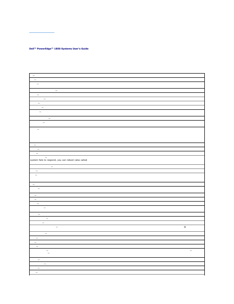 Glossary | Dell PowerEdge 1850 User Manual | Page 25 / 30