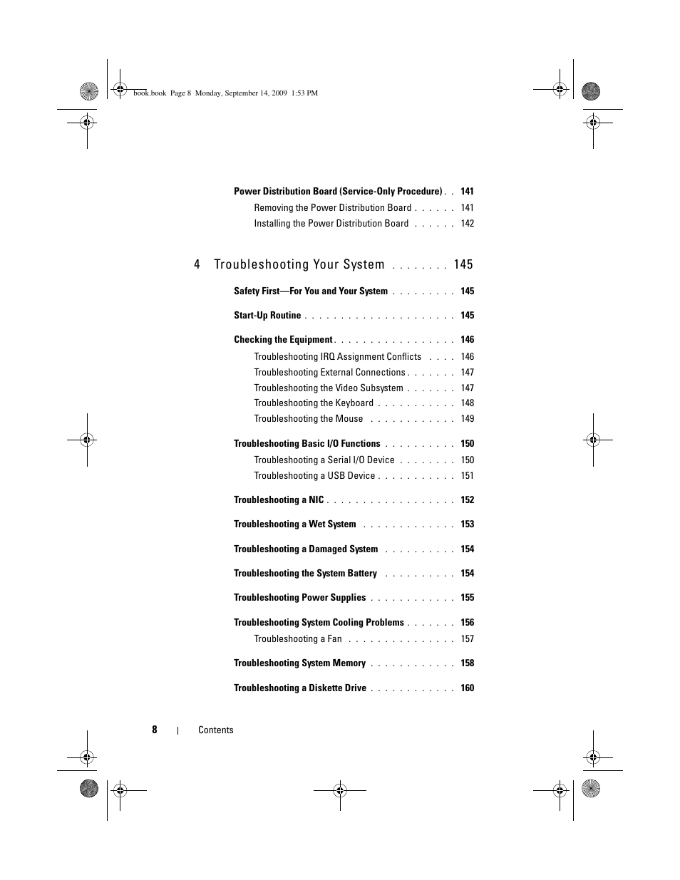 4troubleshooting your system | Dell PowerVault DP600 User Manual | Page 8 / 234