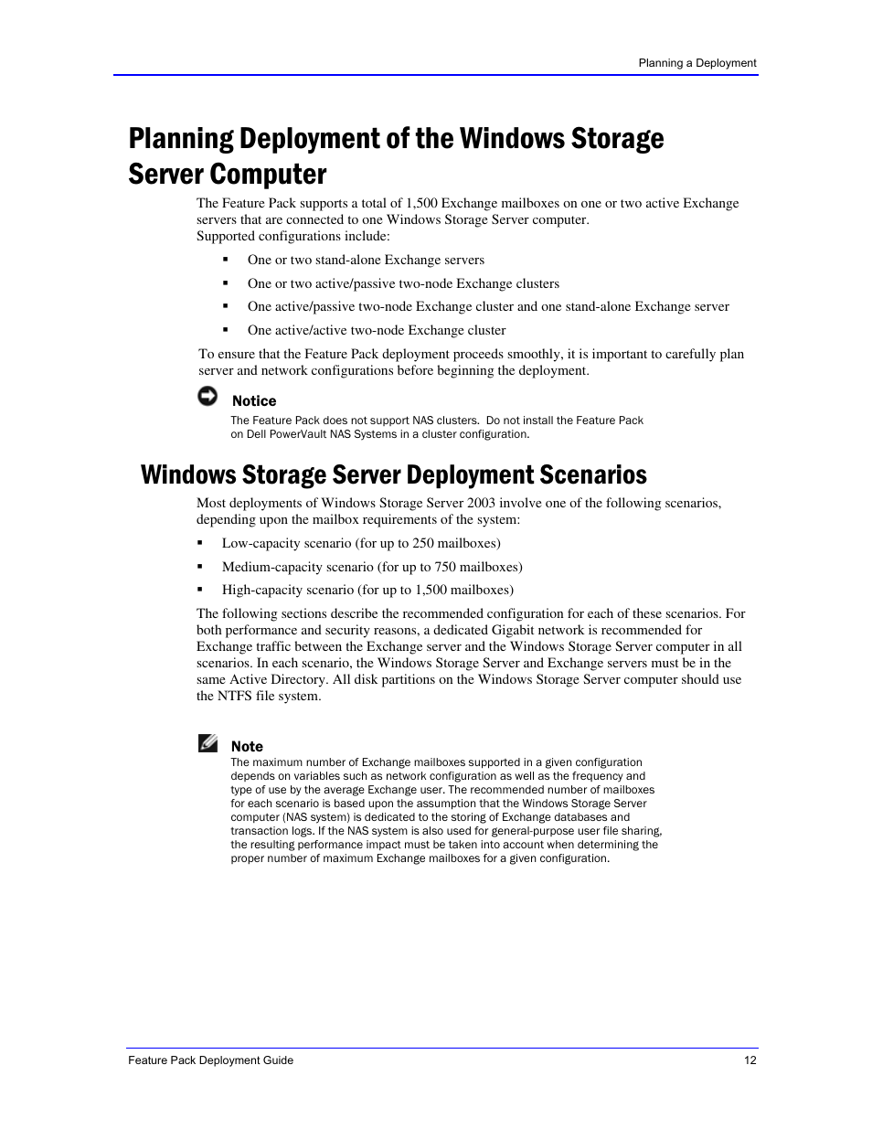Windows storage server deployment scenarios | Dell PowerVault 770N (Deskside NAS Appliance) User Manual | Page 12 / 73