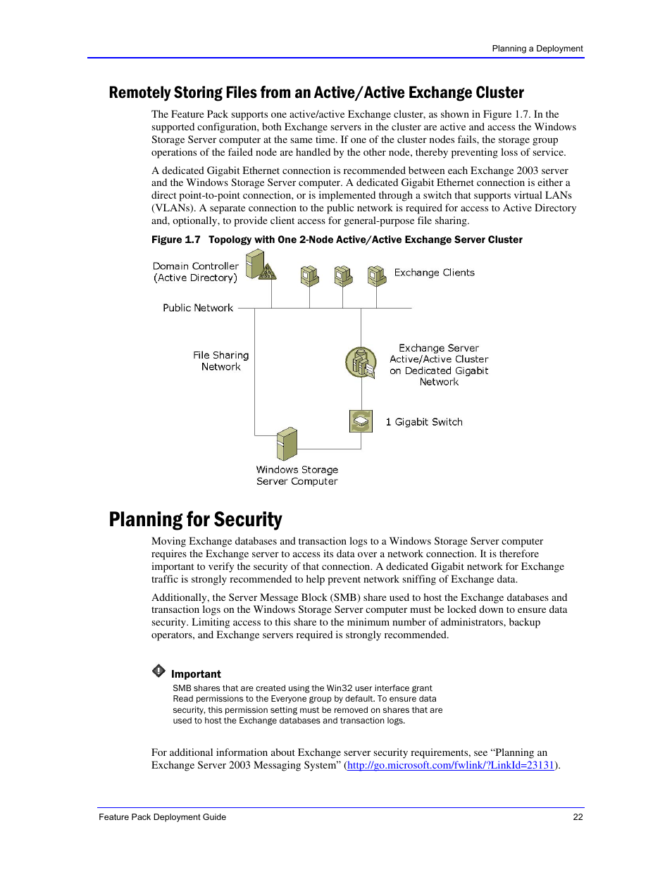 Planning for security | Dell PowerVault 770N (Deskside NAS Appliance) User Manual | Page 22 / 73