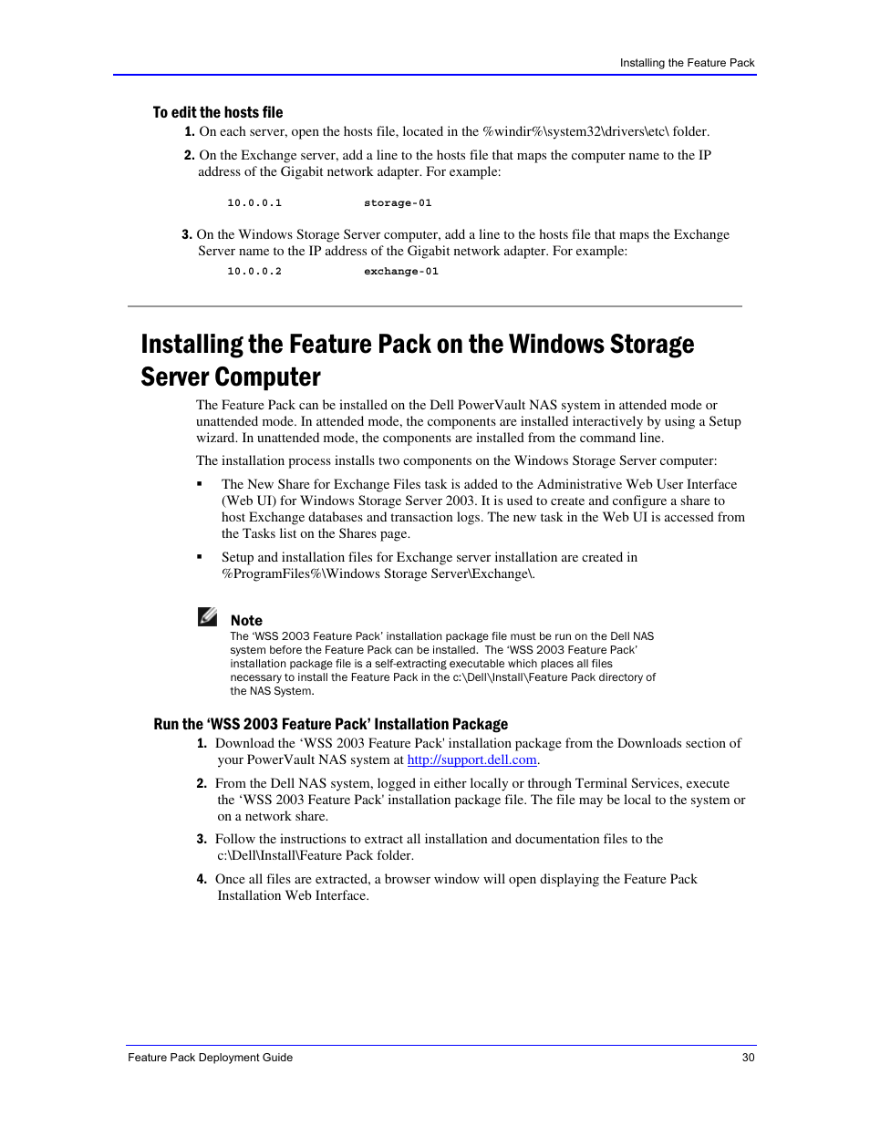 Dell PowerVault 770N (Deskside NAS Appliance) User Manual | Page 30 / 73