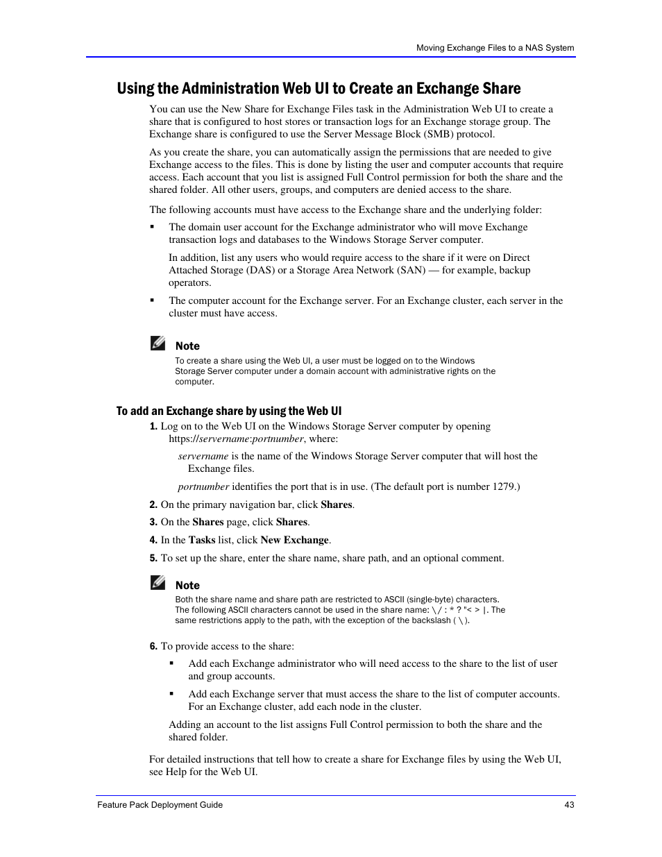 Dell PowerVault 770N (Deskside NAS Appliance) User Manual | Page 43 / 73