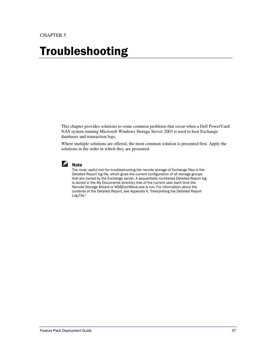 Troubleshooting | Dell PowerVault 770N (Deskside NAS Appliance) User Manual | Page 57 / 73