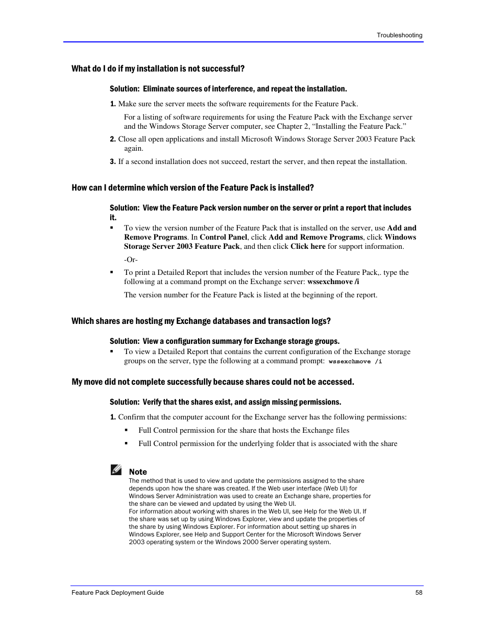 Dell PowerVault 770N (Deskside NAS Appliance) User Manual | Page 58 / 73
