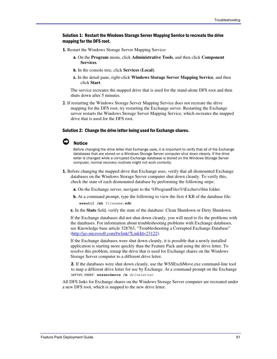 Dell PowerVault 770N (Deskside NAS Appliance) User Manual | Page 61 / 73