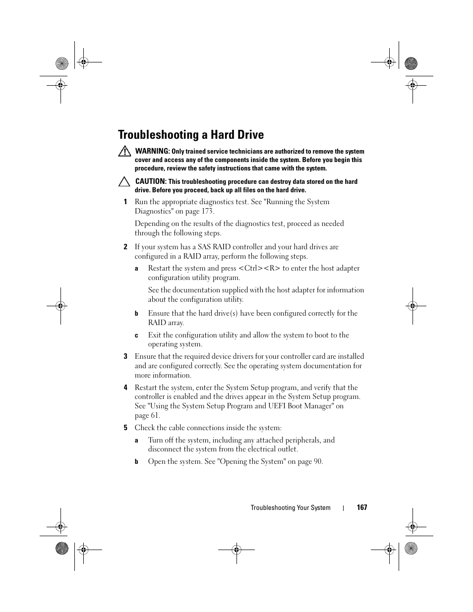 Troubleshooting a hard drive | Dell PowerEdge T410 User Manual | Page 169 / 204