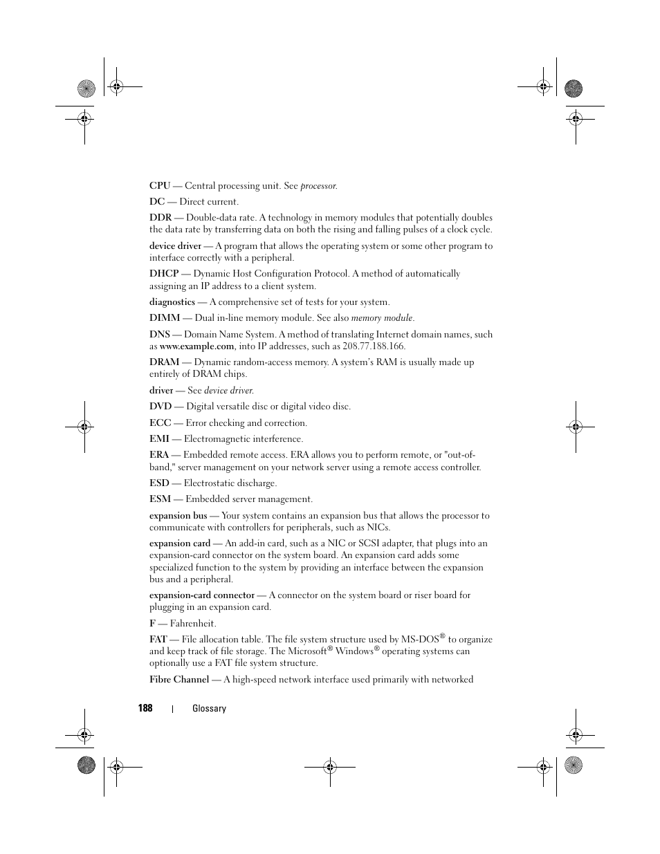 Dell PowerEdge T410 User Manual | Page 190 / 204