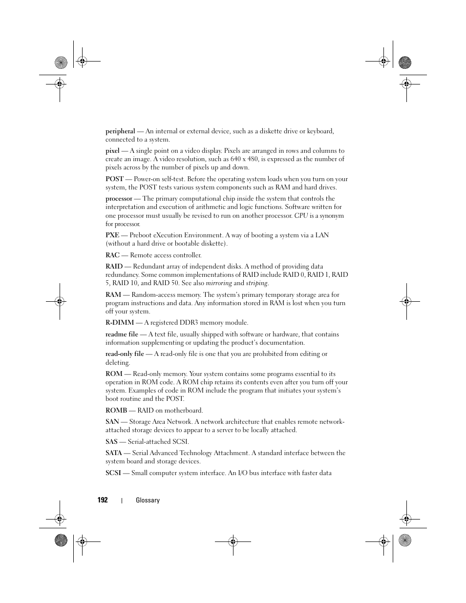 Dell PowerEdge T410 User Manual | Page 194 / 204