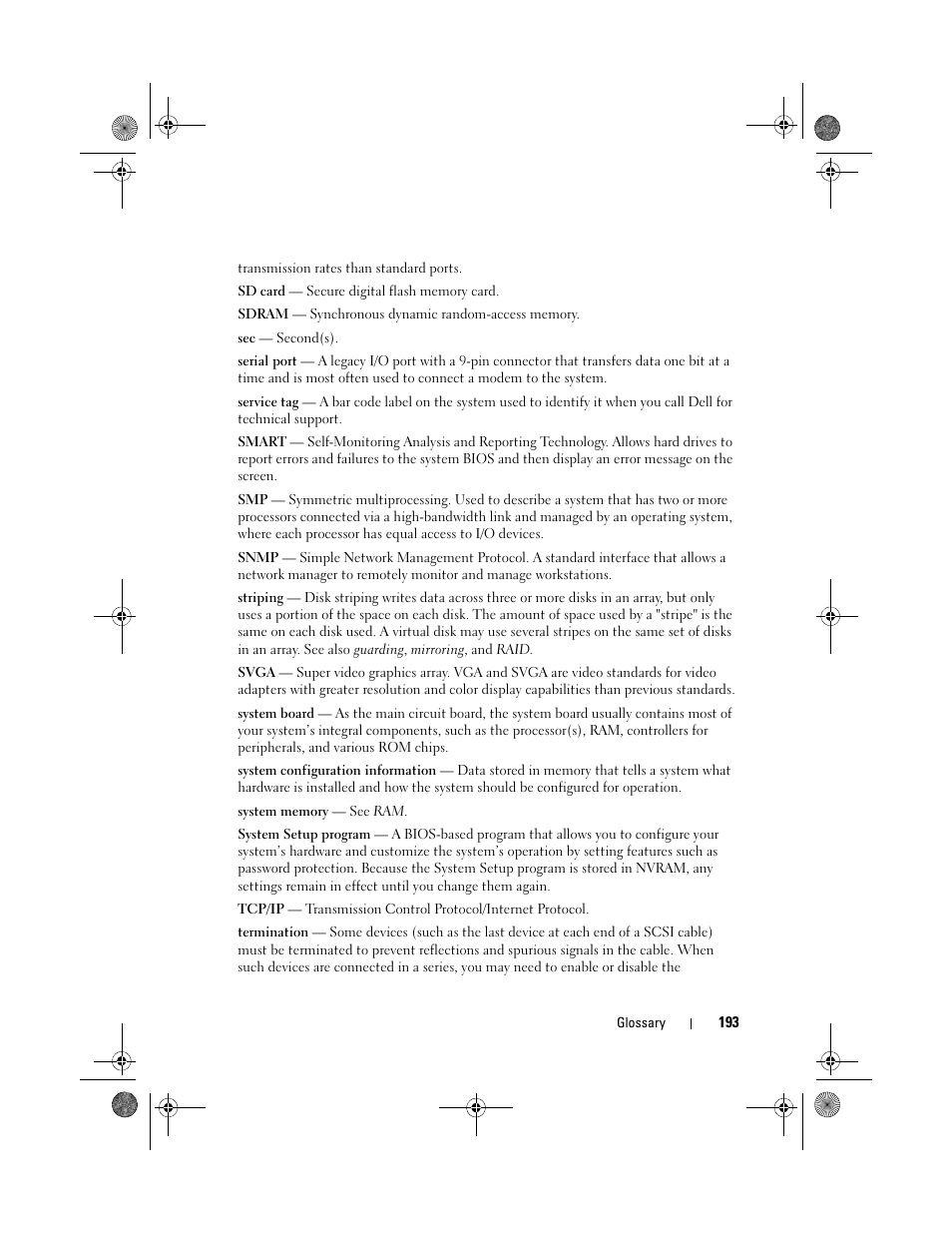 Dell PowerEdge T410 User Manual | Page 195 / 204