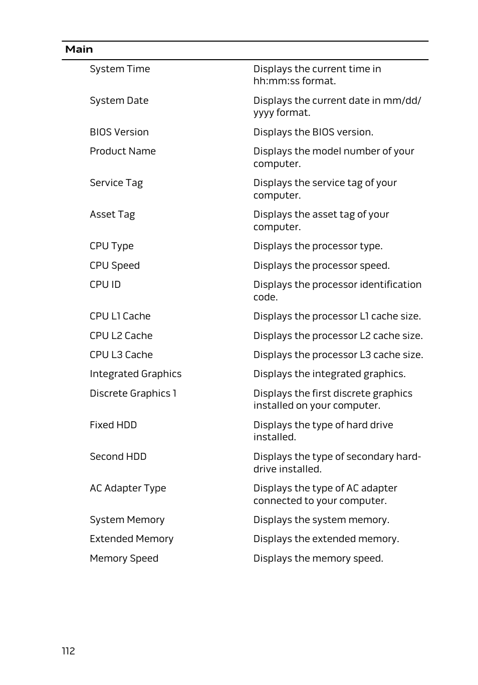 Dell Alienware 13 (Late 2014) User Manual | Page 112 / 119