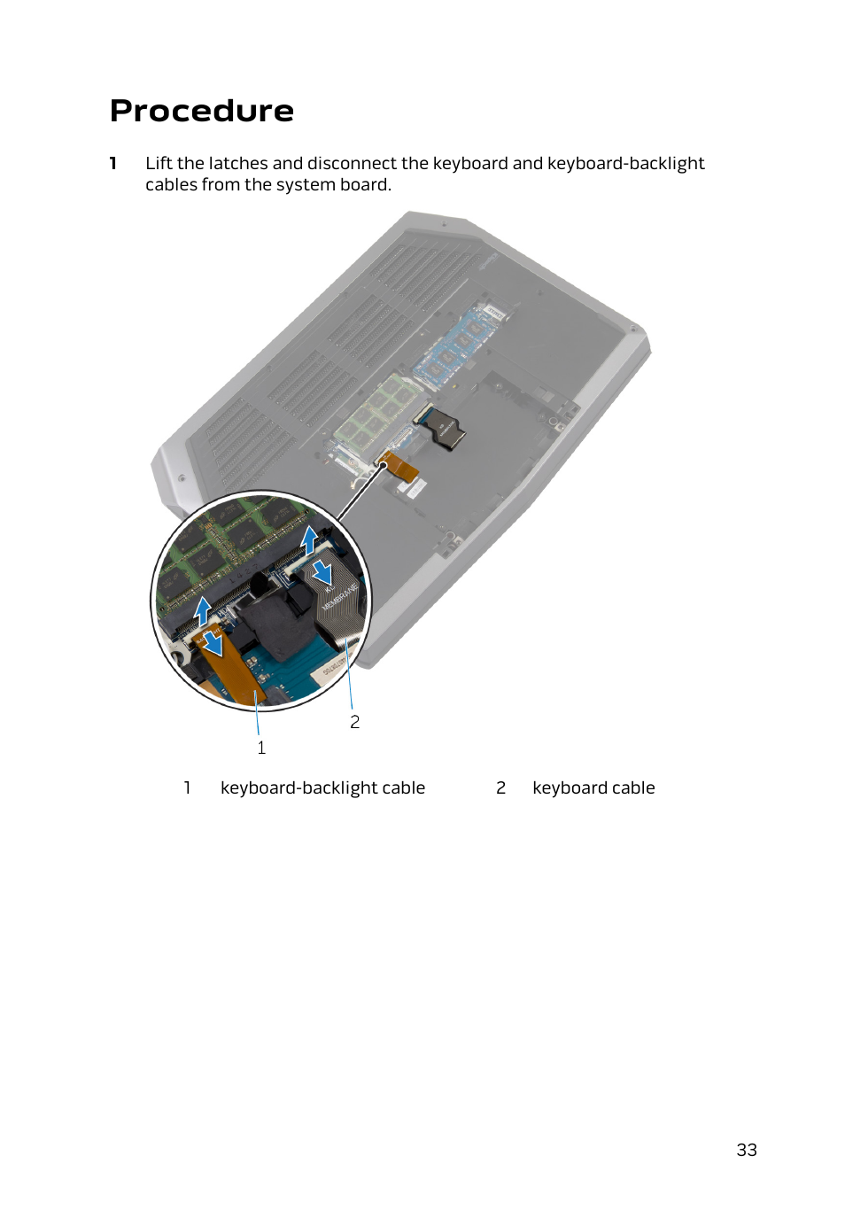 Procedure | Dell Alienware 13 (Late 2014) User Manual | Page 33 / 119