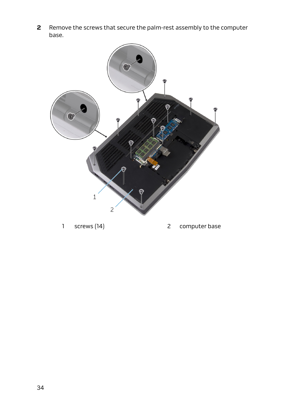 Dell Alienware 13 (Late 2014) User Manual | Page 34 / 119