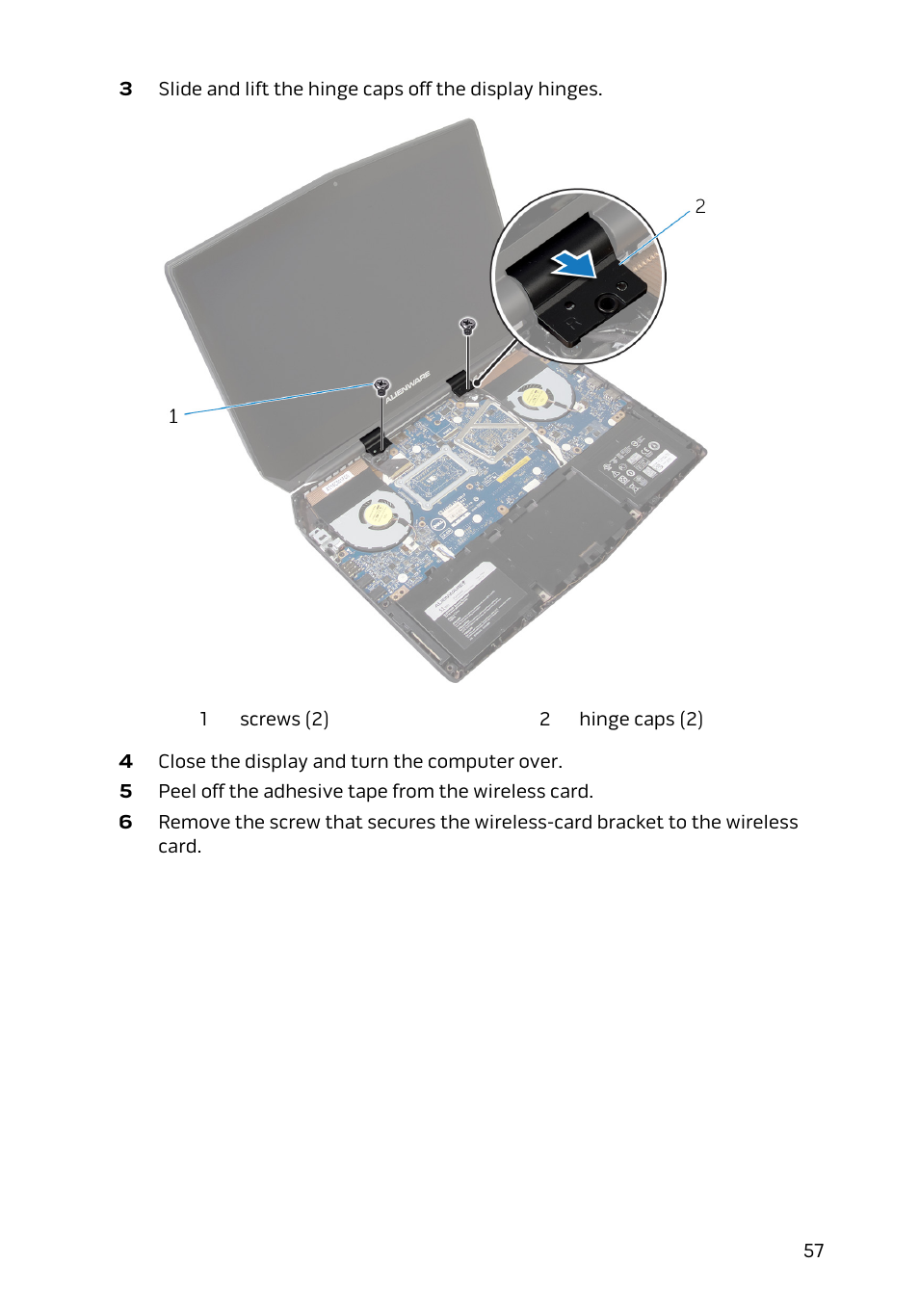 Dell Alienware 13 (Late 2014) User Manual | Page 57 / 119