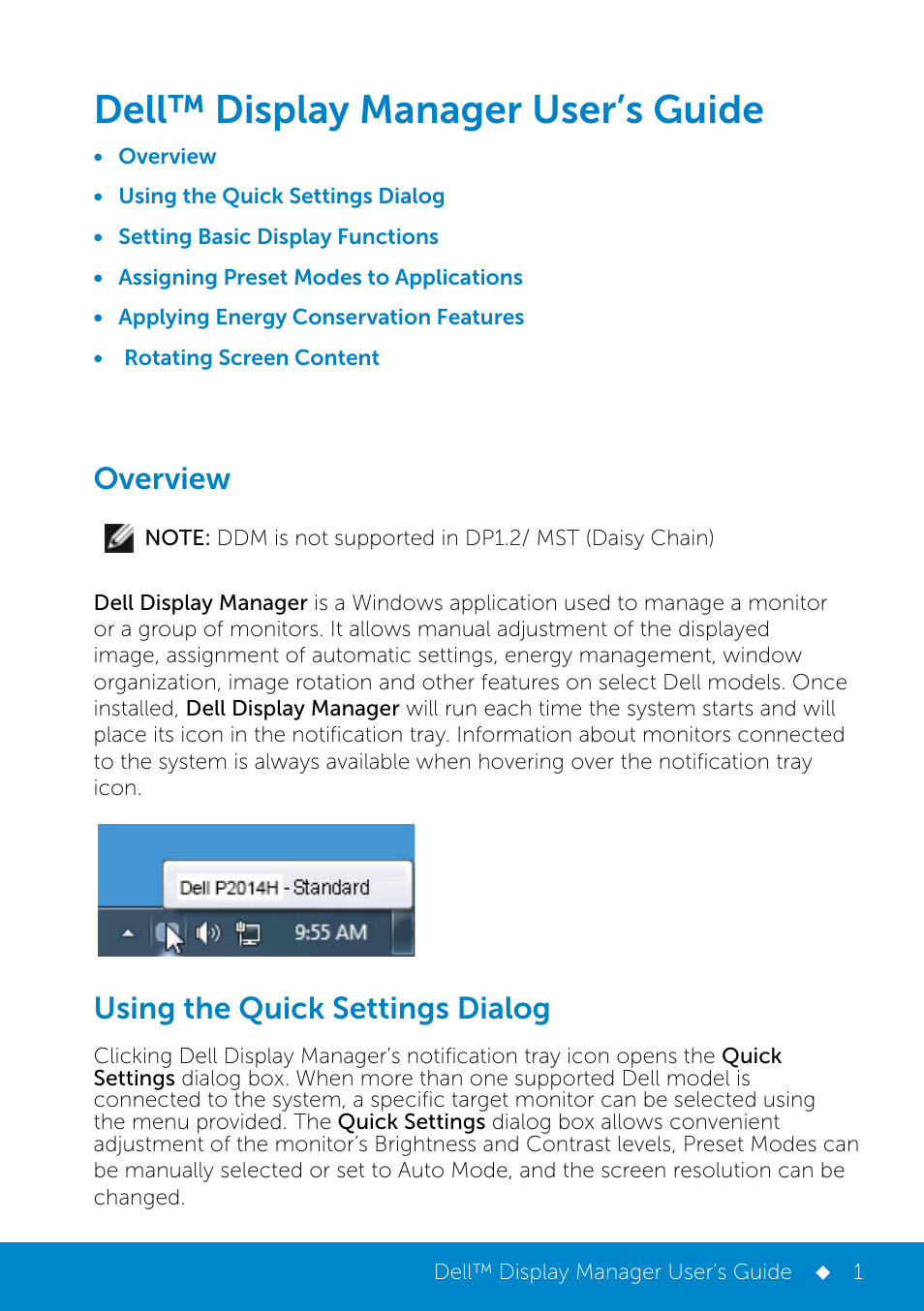 Dell P2014H Monitor User Manual | 3 pages