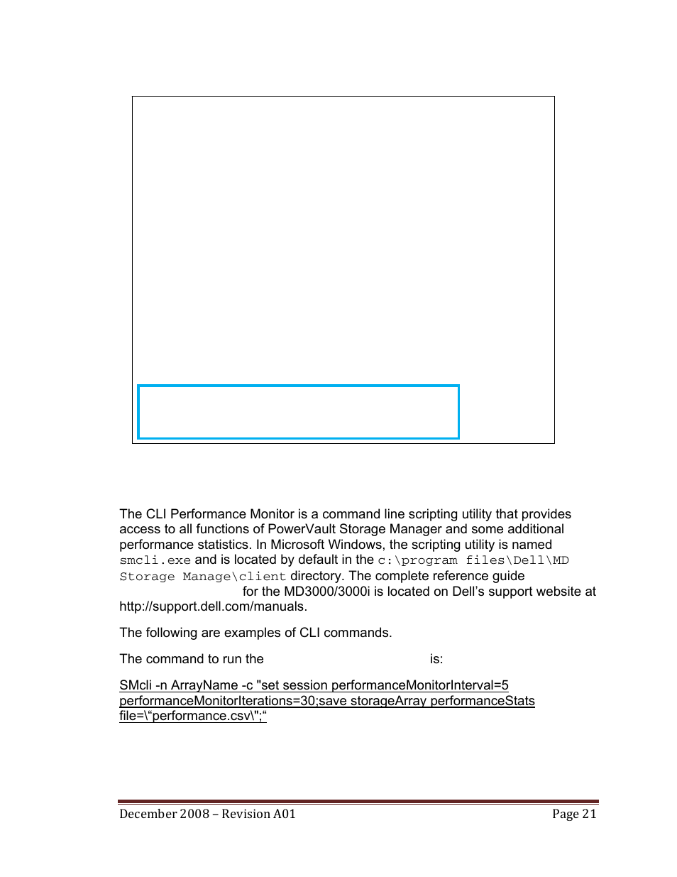8 using the cli performance monitor | Dell PowerVault MD3000 User Manual | Page 21 / 32