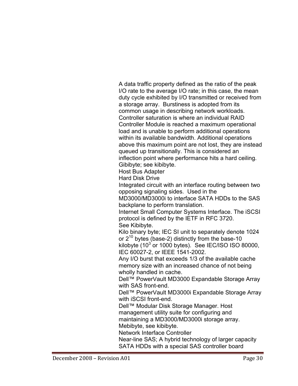 Appendix d: glossary of terms | Dell PowerVault MD3000 User Manual | Page 30 / 32