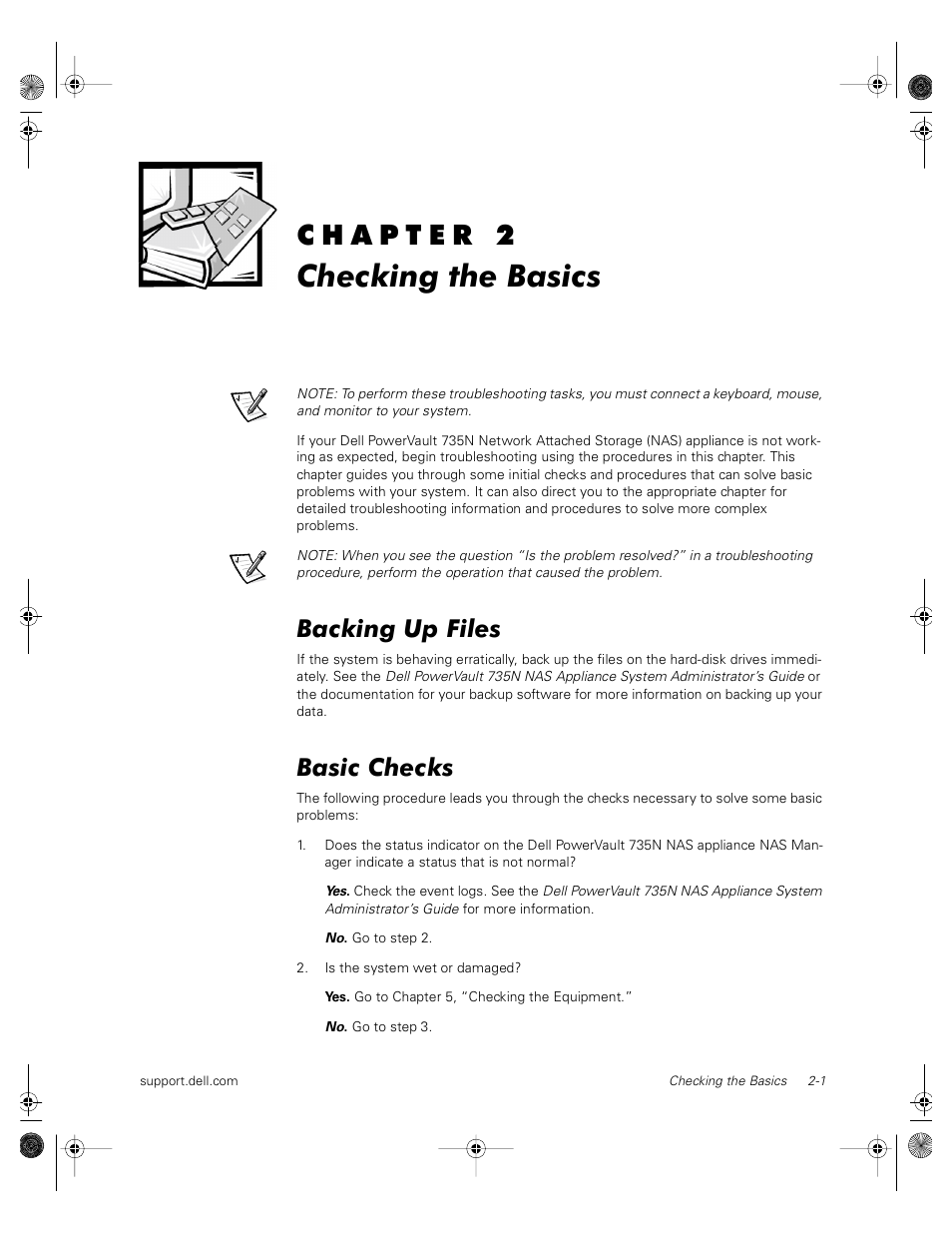 Dell PowerVault 735N (Rackmount NAS Appliance) User Manual | Page 13 / 118