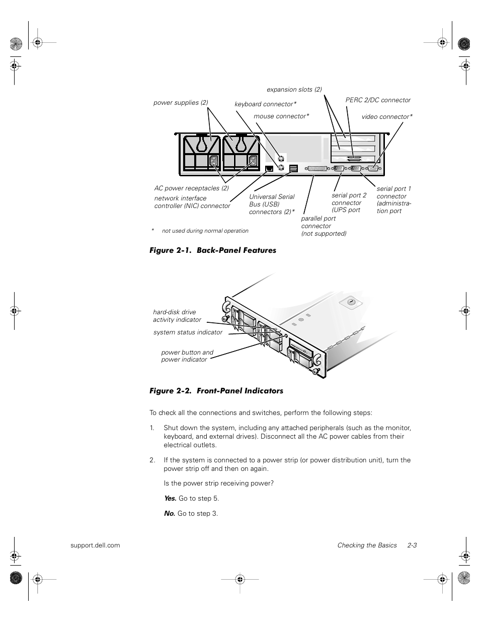 Figure 2-1, Figure 2-2 | Dell PowerVault 735N (Rackmount NAS Appliance) User Manual | Page 15 / 118