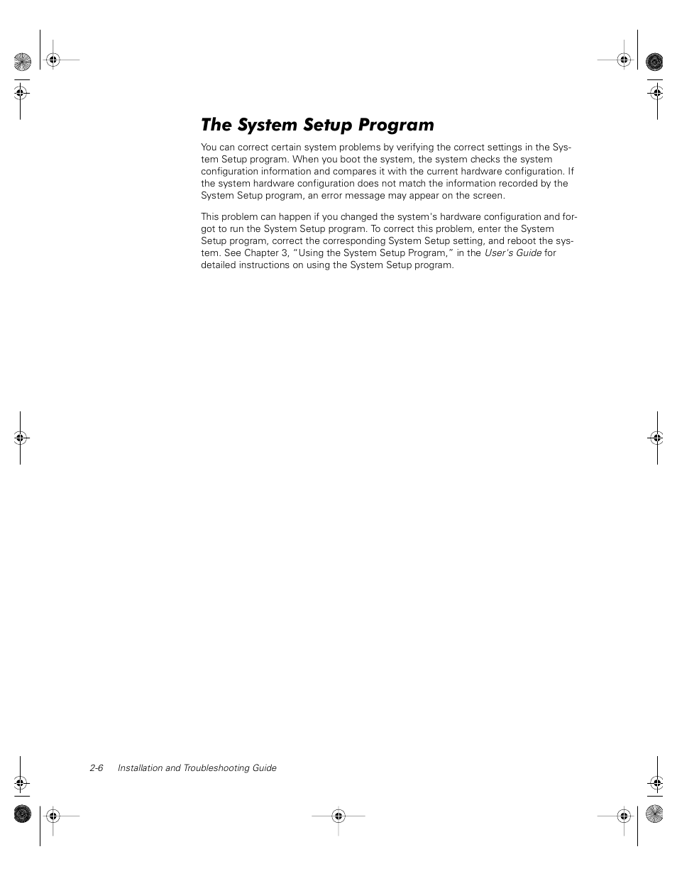 The system setup program | Dell PowerVault 735N (Rackmount NAS Appliance) User Manual | Page 18 / 118