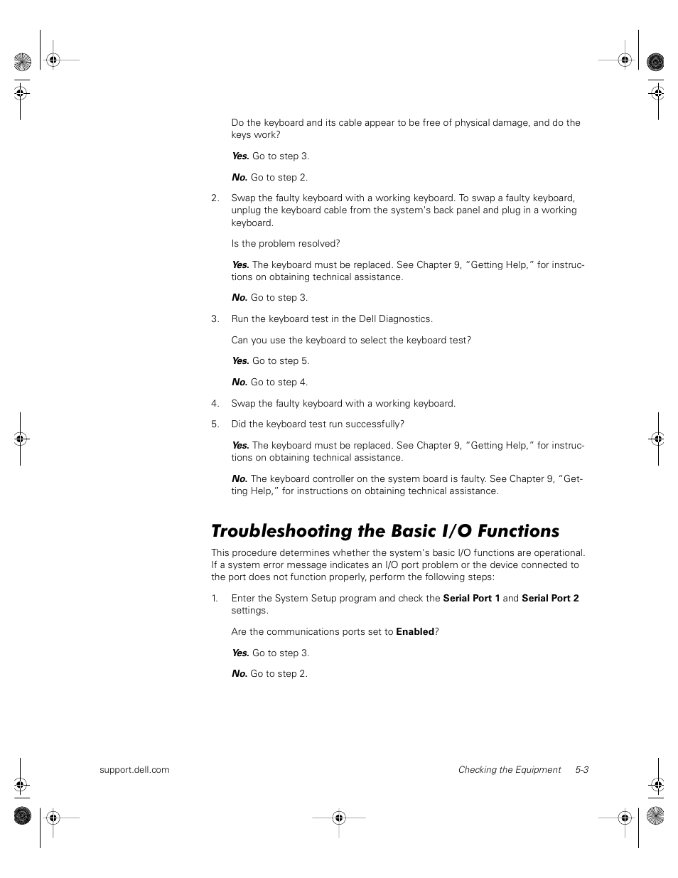 Troubleshooting the basic i/o functions | Dell PowerVault 735N (Rackmount NAS Appliance) User Manual | Page 43 / 118