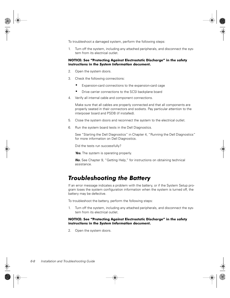 Troubleshooting the battery | Dell PowerVault 735N (Rackmount NAS Appliance) User Manual | Page 54 / 118