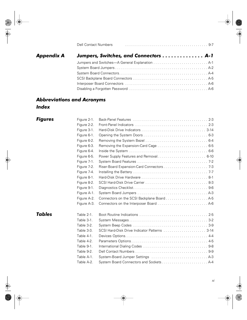 Abbreviations and acronyms index figures, Tables | Dell PowerVault 735N (Rackmount NAS Appliance) User Manual | Page 9 / 118