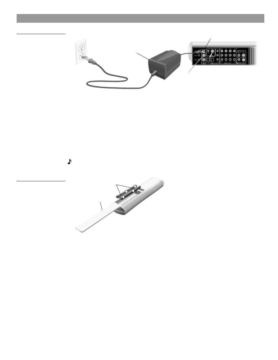 System installation instructions, Installing the remote control batteries | Bose AM259777 User Manual | Page 20 / 32