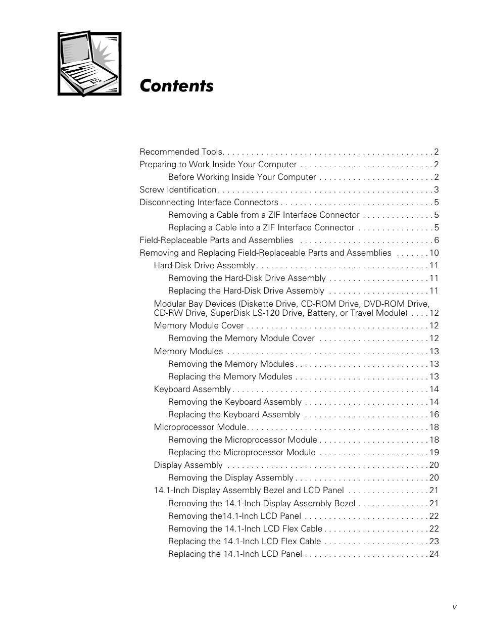 Dell Latitude CPx J User Manual | Page 4 / 48