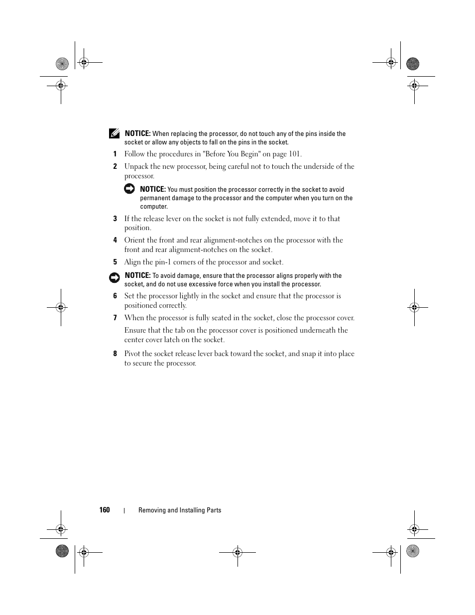 Dell Vostro 200 (Mid 2007) User Manual | Page 160 / 214