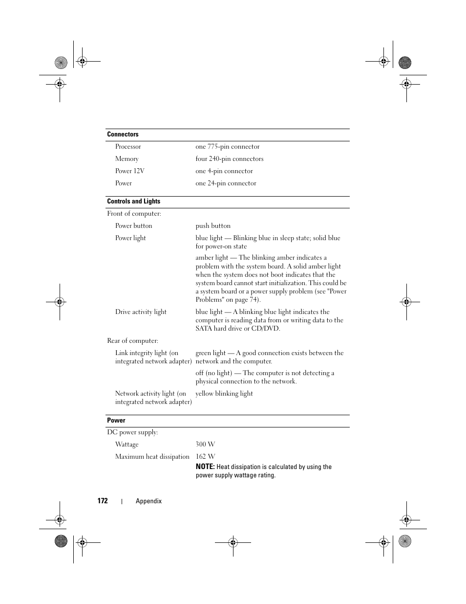 Dell Vostro 200 (Mid 2007) User Manual | Page 172 / 214