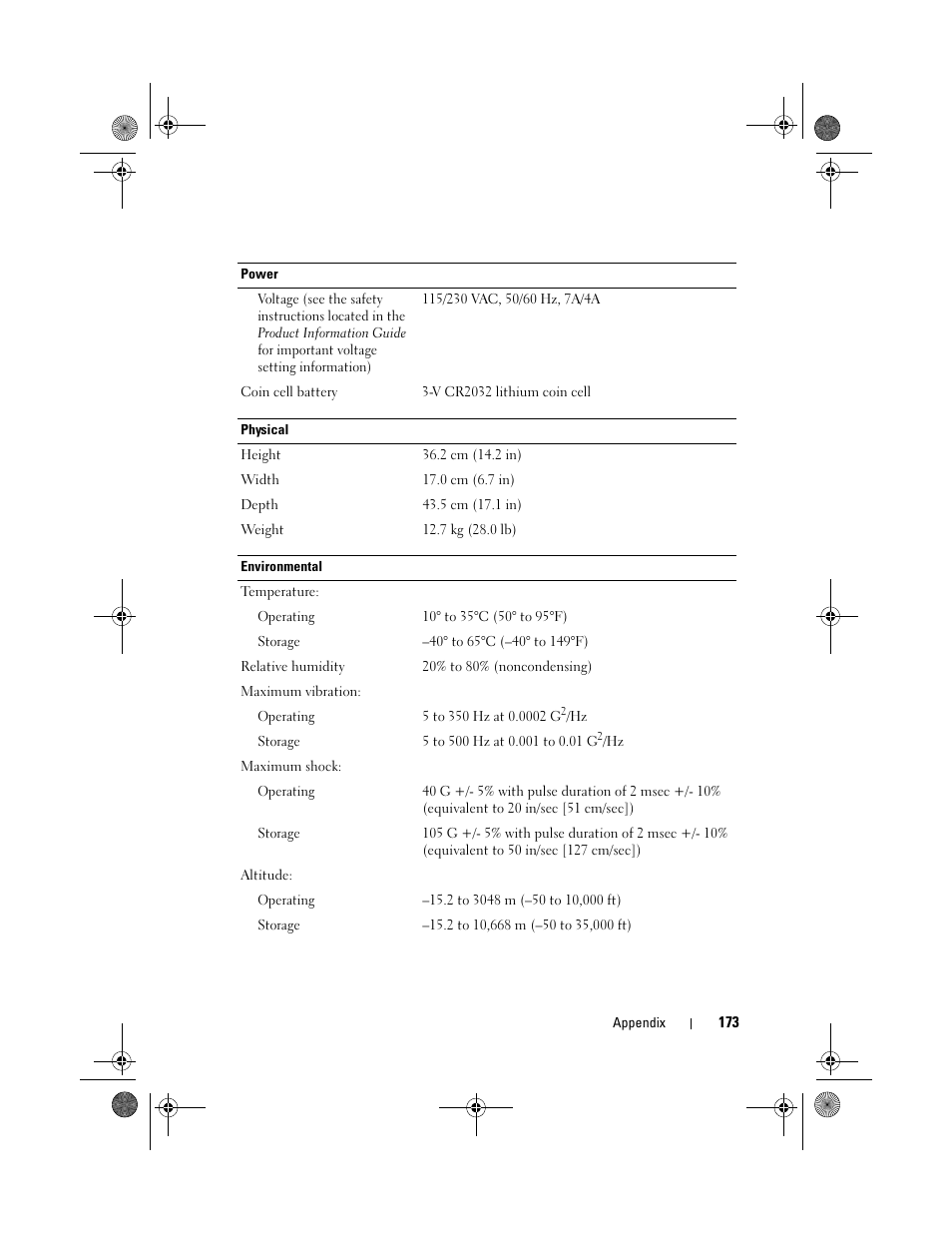 Dell Vostro 200 (Mid 2007) User Manual | Page 173 / 214