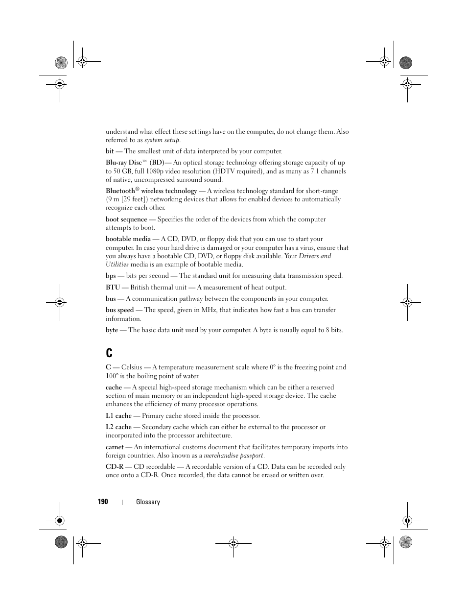 Dell Vostro 200 (Mid 2007) User Manual | Page 190 / 214