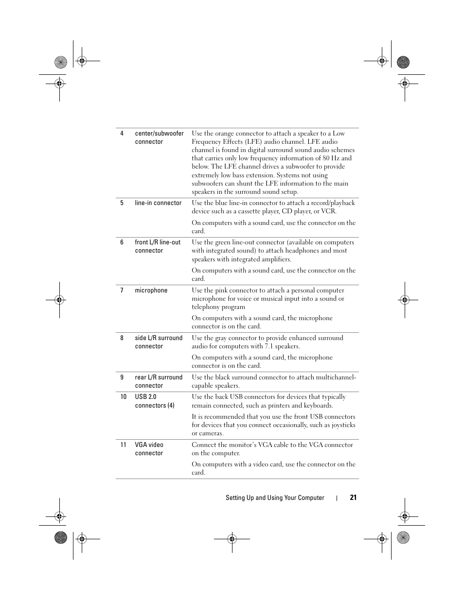 Dell Vostro 200 (Mid 2007) User Manual | Page 21 / 214