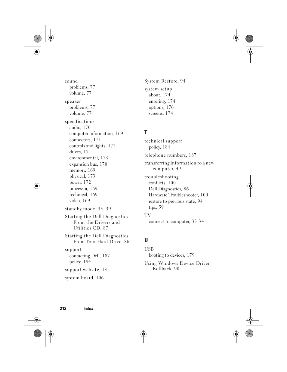 Dell Vostro 200 (Mid 2007) User Manual | Page 212 / 214