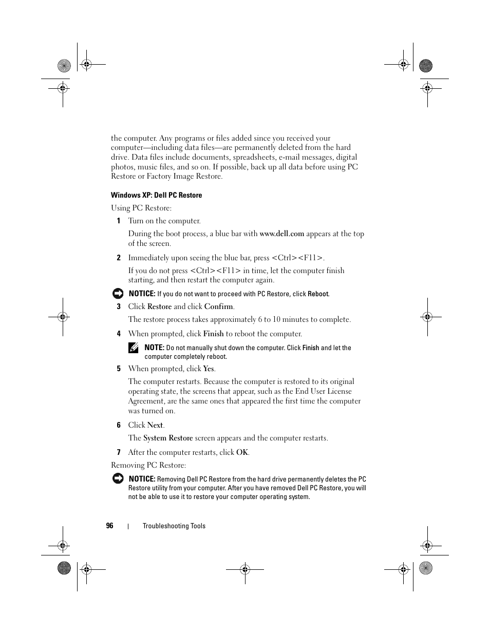 Dell Vostro 200 (Mid 2007) User Manual | Page 96 / 214