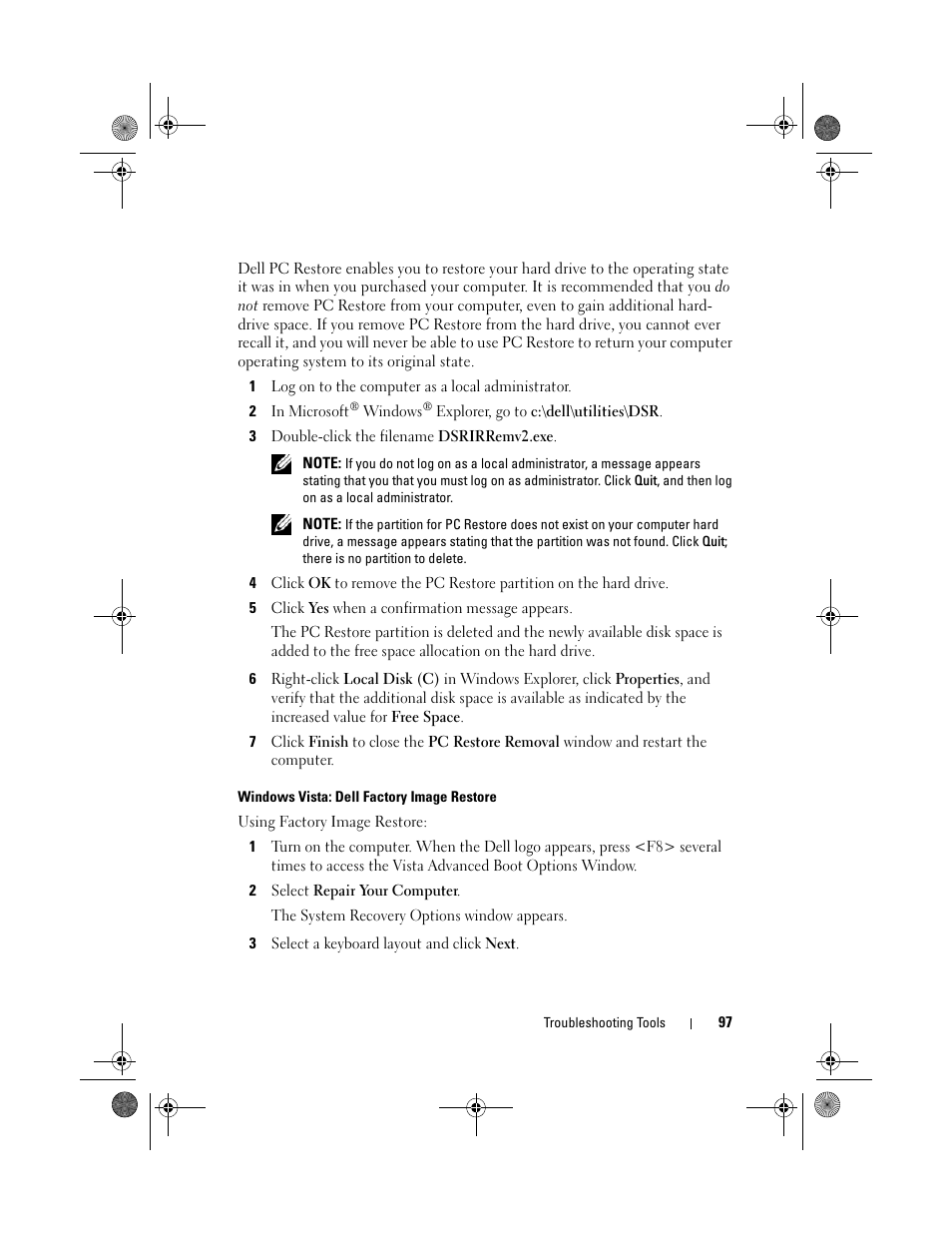 Dell Vostro 200 (Mid 2007) User Manual | Page 97 / 214