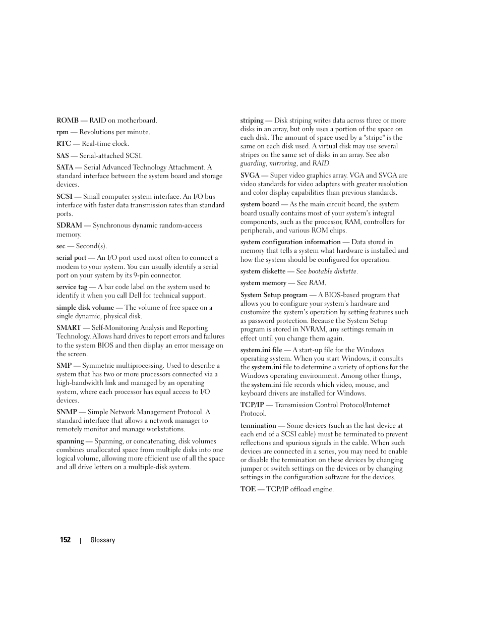 Dell POWEREDGE 840 User Manual | Page 152 / 158