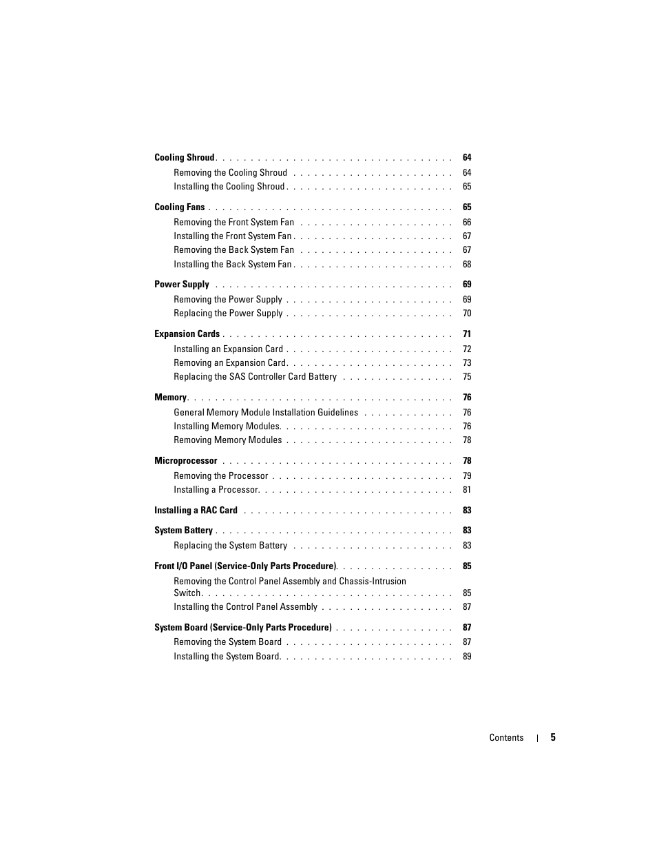 Dell POWEREDGE 840 User Manual | Page 5 / 158