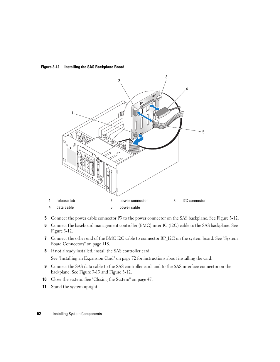 Plug) (see figure 3-12.), See figure 3-12). f | Dell POWEREDGE 840 User Manual | Page 62 / 158
