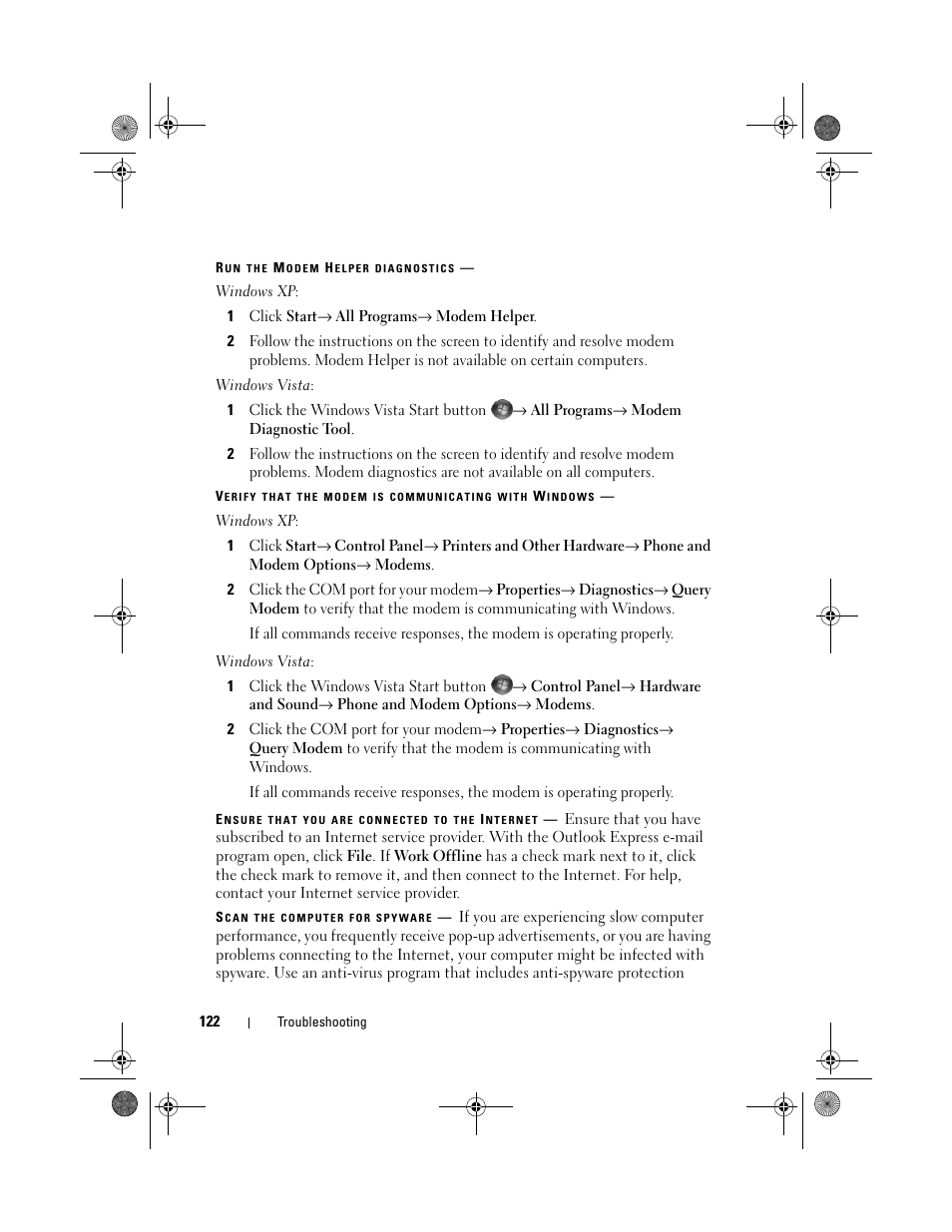 Dell Vostro 1000 (Mid 2007) User Manual | Page 122 / 210